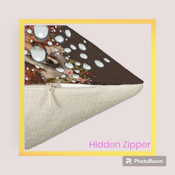 New Fall Fox Farm House Cushion Cover - Picture 2 of 7